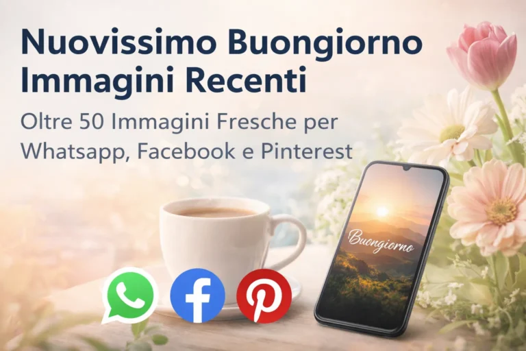 Nuovissimo Buongiorno Immagini Recenti: Le Più Nuove e Moderne del 2026