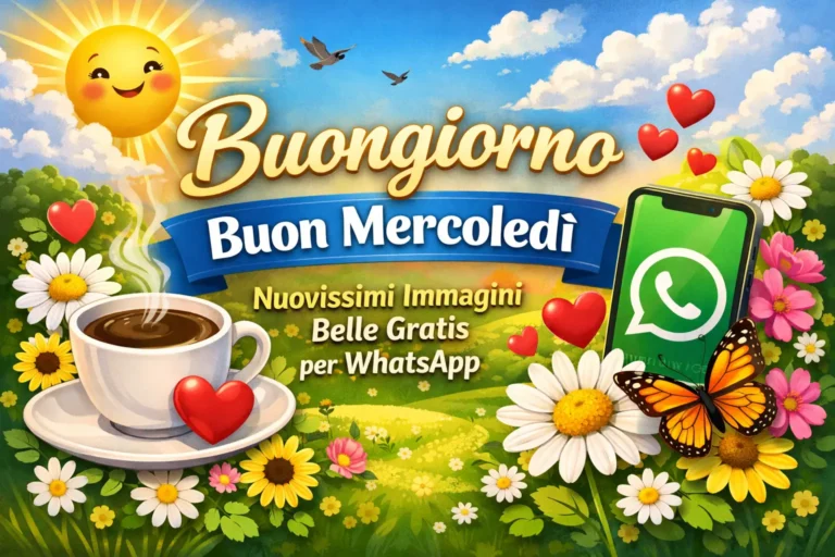 Buongiorno Buon Mercoledì – Nuovissimi Immagini Belle Gratis per WhatsApp