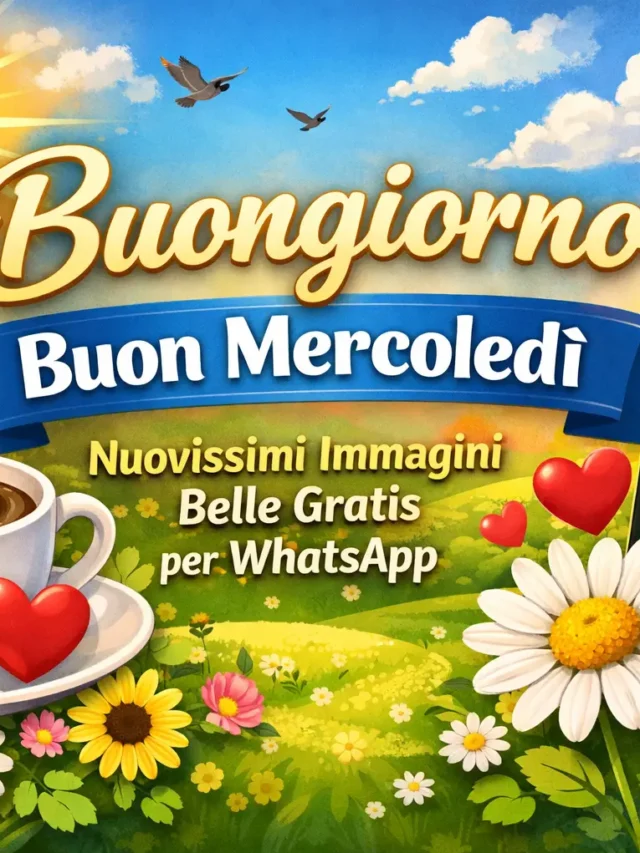 Buongiorno Buon Mercoledì – Nuovissimi Immagini Belle Gratis per WhatsApp