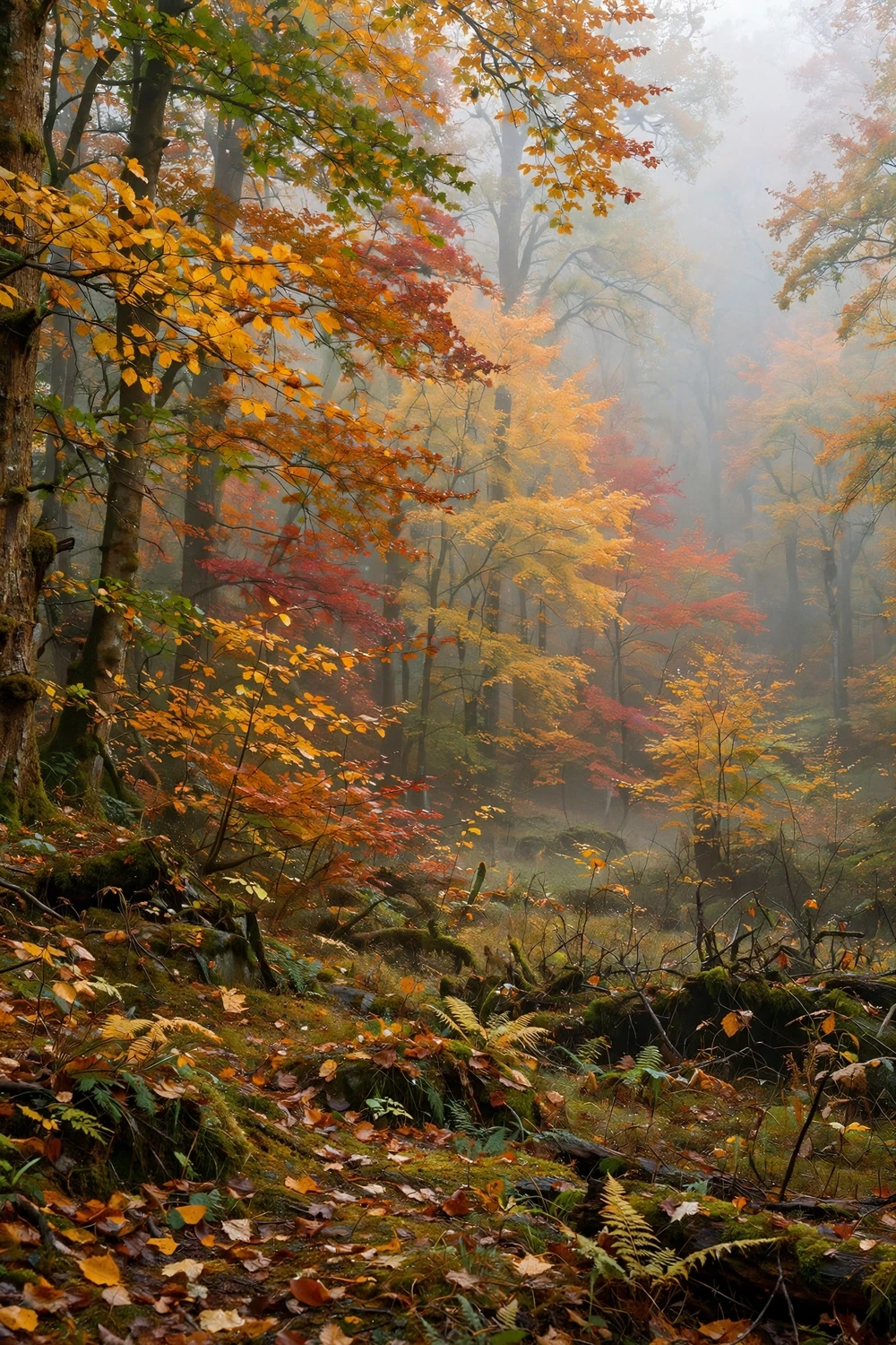 immagini buongiorno autunno bosco 08