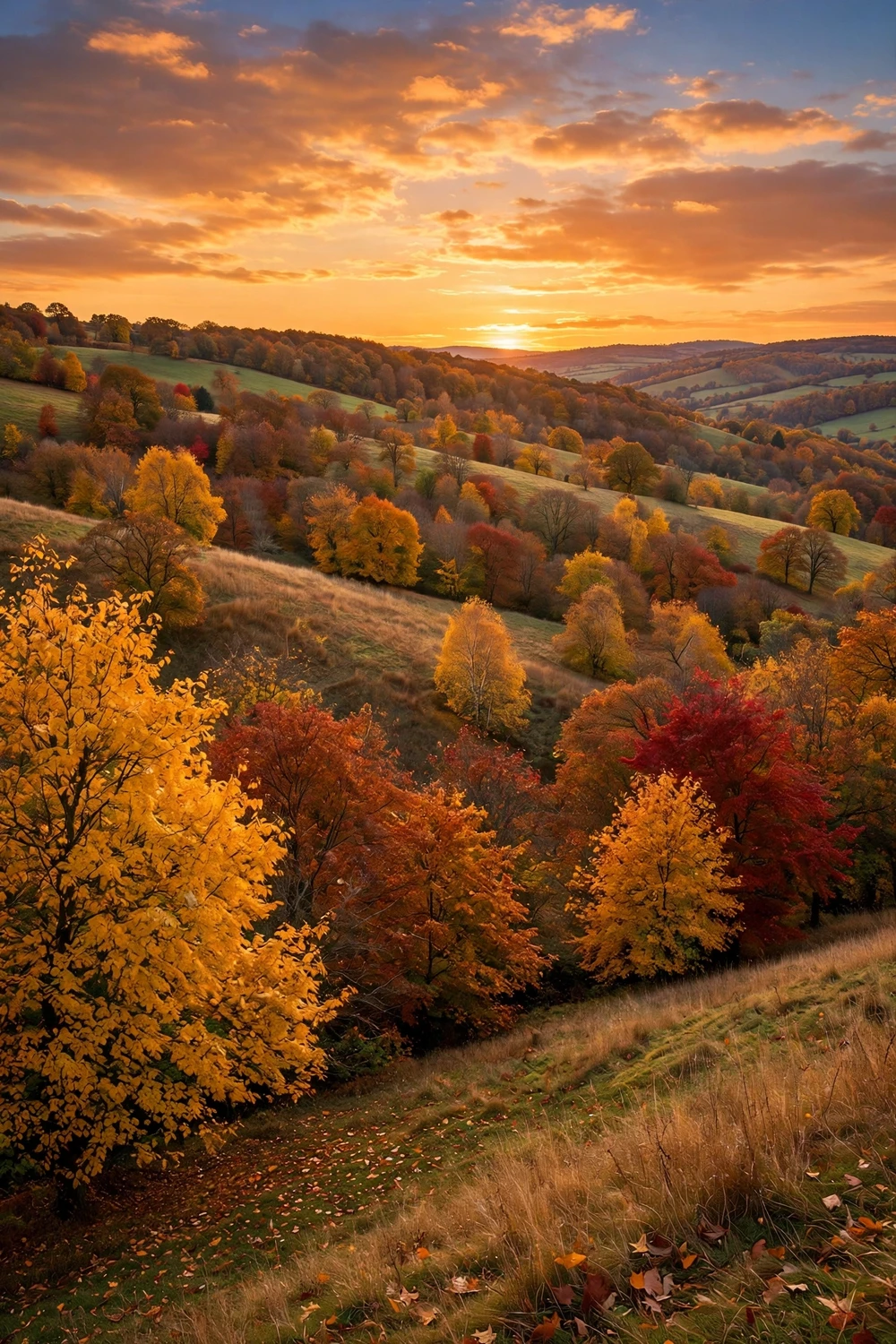 immagini buongiorno autunno tramonto 05